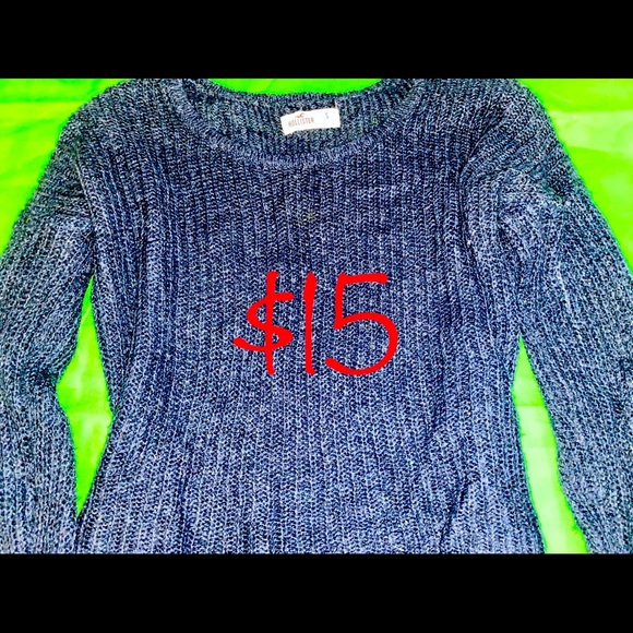 Hollister Blue Knit Long Sleeve - Picture 1 of 4
